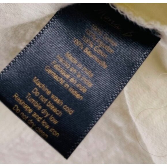 Mona B Ivory Long Sleeve Button-Up Womens Top - Picture 3 of 5